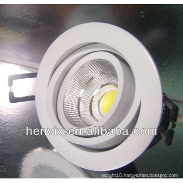 180 degree&360 degree adjustable 10w rotatable led downlight